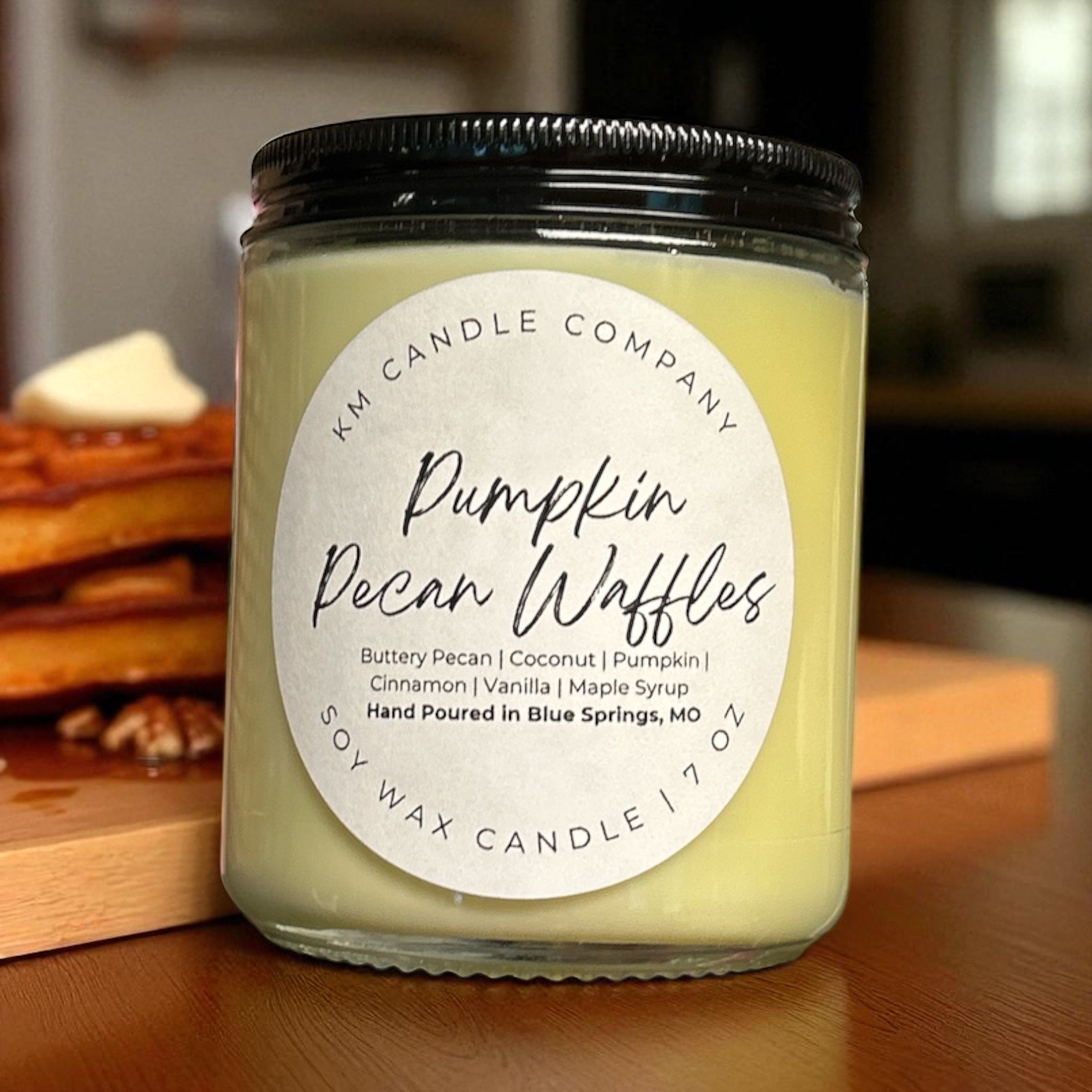 Pumpkin Pecan Waffles | Candle